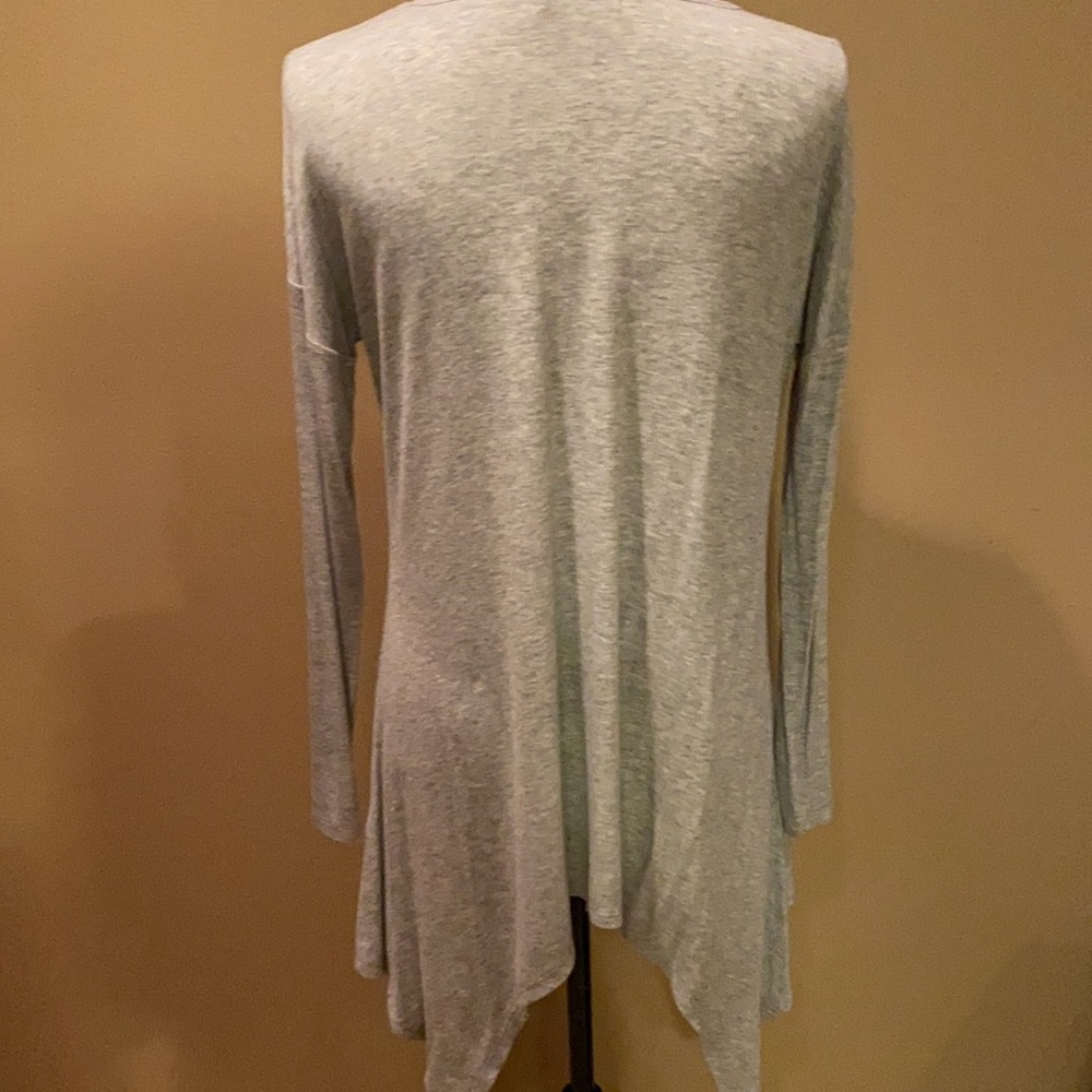 Grace & Lace gray ribbed long sleeve shirt size‎ S NWT - Picture 6 of 6
